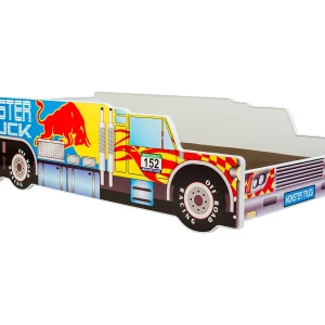 Cama de criança com colchão e estrado incluídos 140 x 70 Kobi Monster Truck Cama de criança com colchão e estrado incluídos 140 x 70 Kobi Monster Truck