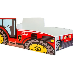 Cama de criança com colchão e estrado incluídos 140 x 70 Kobi Tractor Red Cama de criança com colchão e estrado incluídos 140 x 70 Kobi Tractor Red