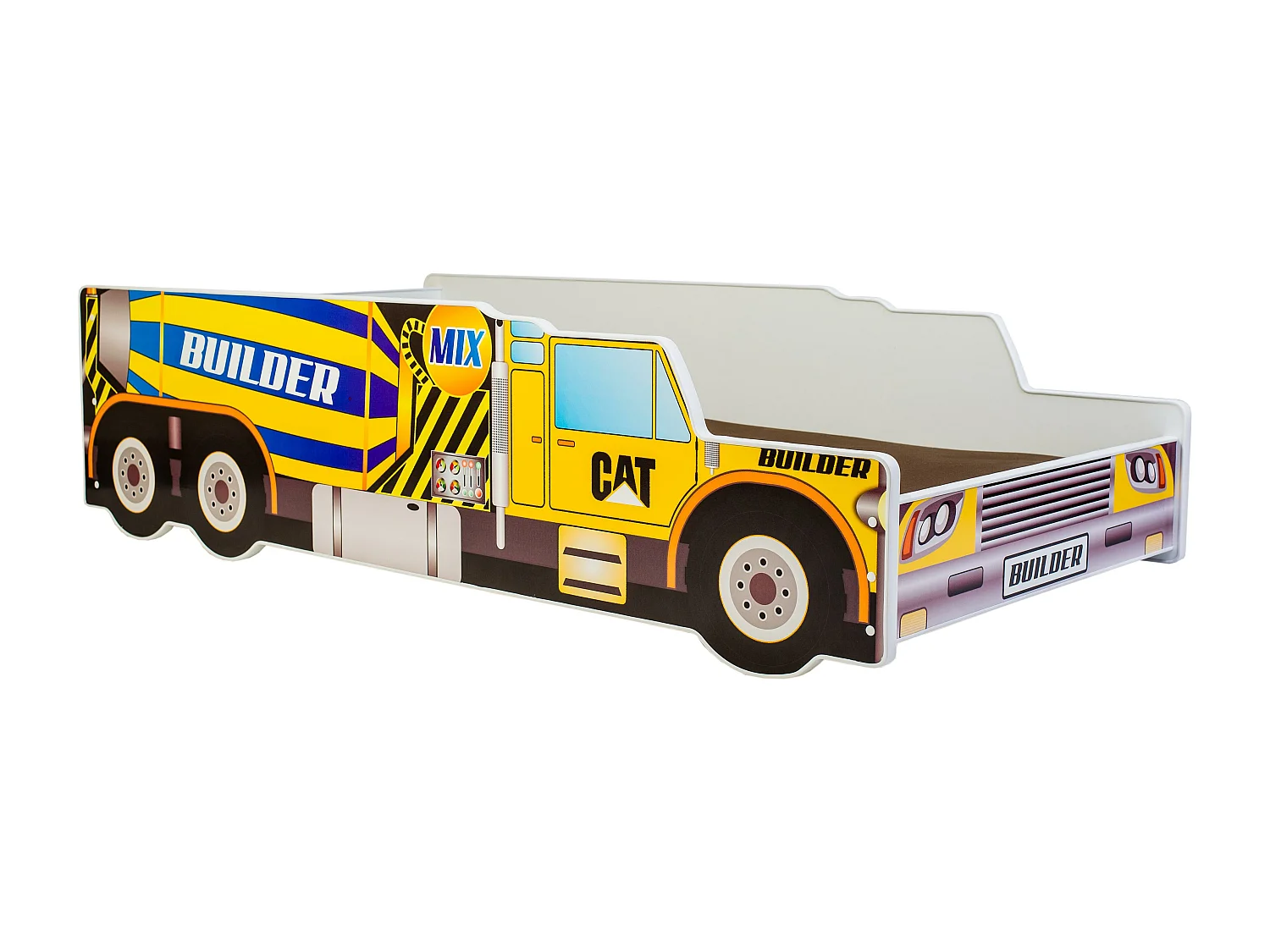Cama de criança 160 x 80 cm com colchão e estrado incluídos Kobi Bat Builder Truck