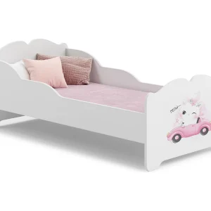 Cama de criança 140 x 70 com colchão e estrado incluídos Kobi Anna Cat Cama de criança 140 x 70 com colchão e estrado incluídos Kobi Anna Cat