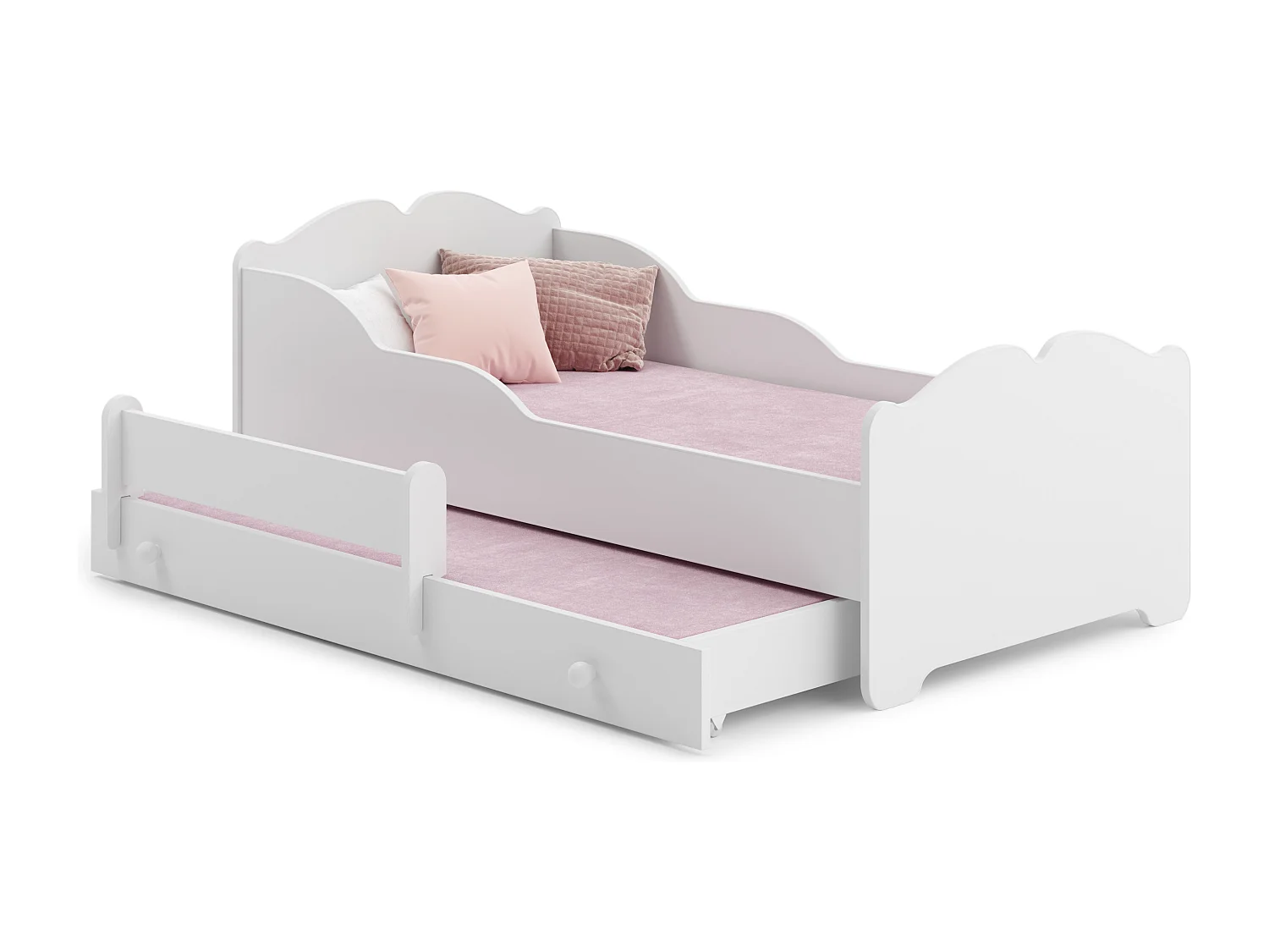 Cama dupla 160 x 80 com colchões e estrados incluídos Kobi Anna