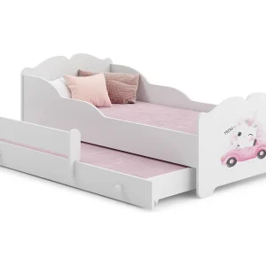 Cama dupla 160 x 80 com colchões e estrados incluídos Kobi Anna Cat