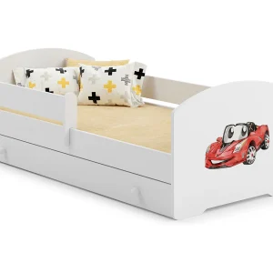 Cama de criança 140 x 70 com gaveta, colchão e estrado incluídos Kobi Luk Racing car Cama de criança 140 x 70 com gaveta, colchão e estrado incluídos Kobi Luk Racing car