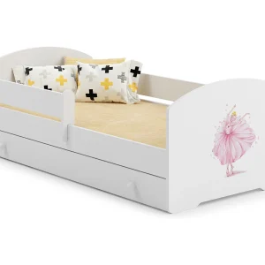 Cama de criança 140 x 70 com gaveta, colchão e estrado incluídos Kobi Luk Princess in a Crown Cama de criança 140 x 70 com gaveta, colchão e estrado incluídos Kobi Luk Princess in a Crown
