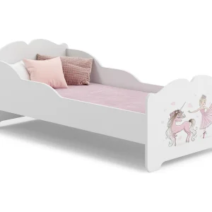Cama de criança 140 x 70 com colchão e estrado incluídos Kobi Anna Girl with unicorn Cama de criança 140 x 70 com colchão e estrado incluídos Kobi Anna Girl with unicorn