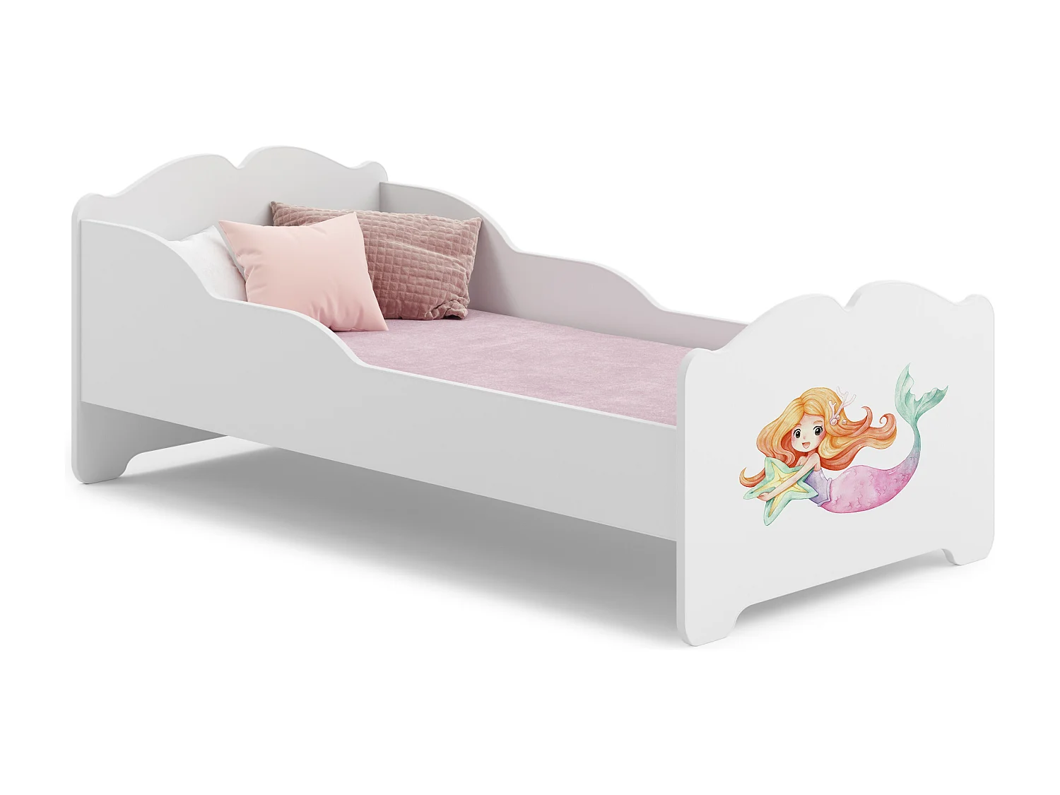 Cama de criança 160 x 80 com colchão e estrado incluídos Kobi Anna Mermaid