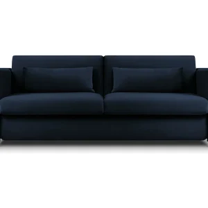 Converteerbare bank "Yanis" 2 zitplaatsen, Flueel, Koningsblauw – 182x102x80cm Converteerbare bank "Yanis" 2 zitplaatsen, Flueel, Koningsblauw – 182x102x80cm