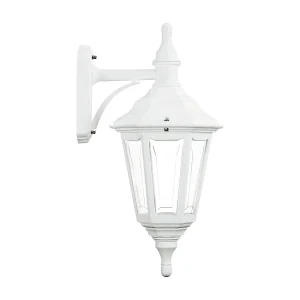 CLIC CLAC 6 klassieke stijl wandlamp – H 46 cm x breedte 23 cm – E27 42W – polyamide – ip44 – wit