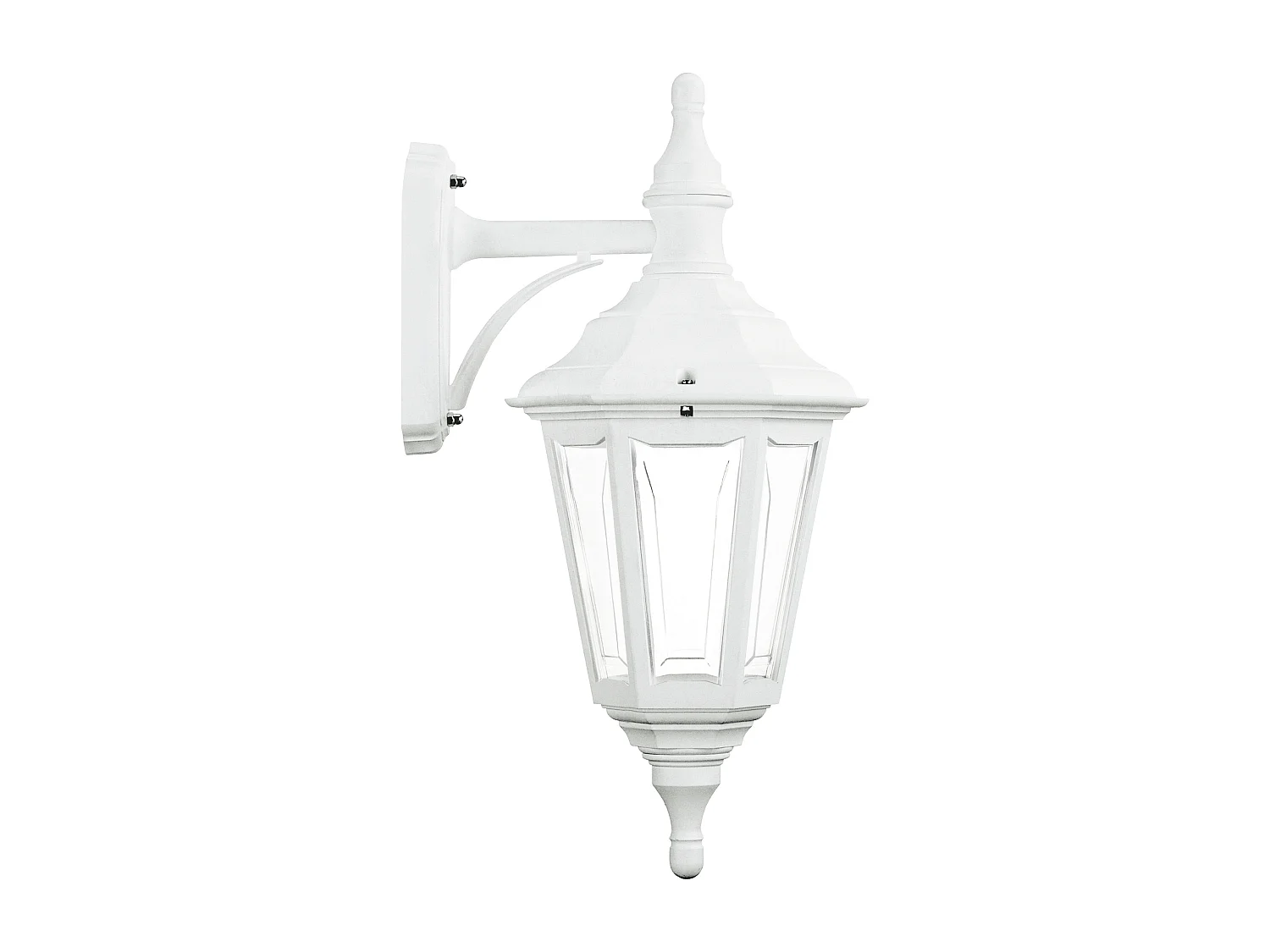 CLIC CLAC 6 klassieke stijl wandlamp - H 46 cm x breedte 23 cm - E27 42W - polyamide - ip44 - wit