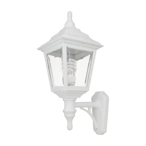 CLIC CLAC 4 wandlamp klassieke stijl – H 45 cm x breedte 32 cm – E27 42W – polyamide – ip44 – wit