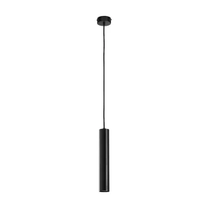 Deckenleuchte im modernen Stil TANIA – Höhe 33 cm – GU10 50 W – Sockel ø8 cm – Stahl und Schwarz – IP20