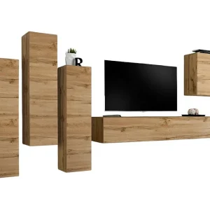 Set van design woonkamermeubels collectie SWITCH III. Kleur Wotan eik. Set van design woonkamermeubels collectie SWITCH III. Kleur Wotan eik.