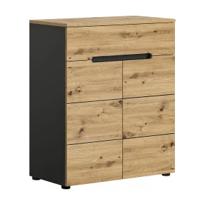 Canu schoenenkast 1 lade 2 deuren eiken decor. Canu schoenenkast 1 lade 2 deuren eiken decor.
