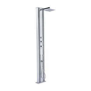 Dada Recht 32.4x14x228cm 40L Hybride Buitendouche – Warm/Koud Water Aansluitingen – Afneembare Handdouche – Anti-kalk Dada Recht 32.4x14x228cm 40L Hybride Buitendouche – Warm/Koud Water Aansluitingen – Afneembare Handdouche – Anti-kalk
