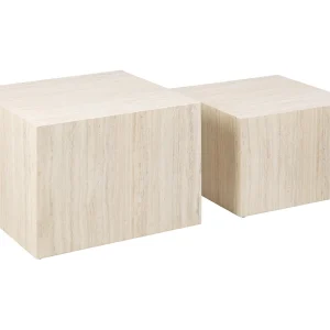 Dicur salontafel set van 2 stuks. beige. Dicur salontafel set van 2 stuks. beige.