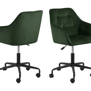 Brick kantoorstoel Velours groen. Brick kantoorstoel Velours groen.