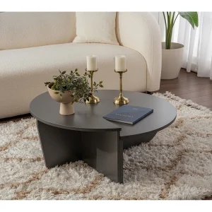 Houten salontafel "Orion" 90 x 60 x 30 cm – Antraciet Houten salontafel "Orion" 90 x 60 x 30 cm – Antraciet