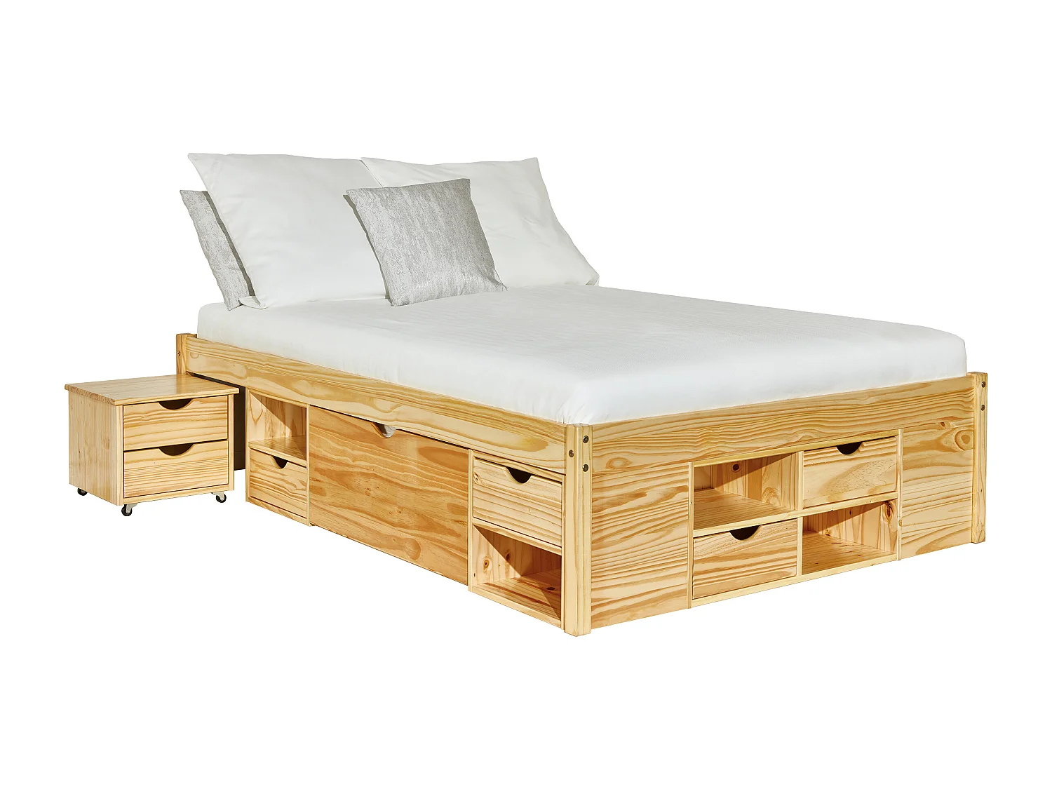 Cluse bed 160x200 cm natuur.