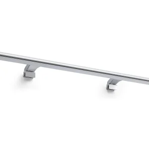 DEW Badezimmer-Wandleuchte – L. 80 cm – LED SMD 10 W-1052 LM UND 4 K – 210 ° Grad – IP44 – Polycarbonat – Chrom DEW Badezimmer-Wandleuchte – L. 80 cm – LED SMD 10 W-1052 LM UND 4 K – 210 ° Grad – IP44 – Polycarbonat – Chrom