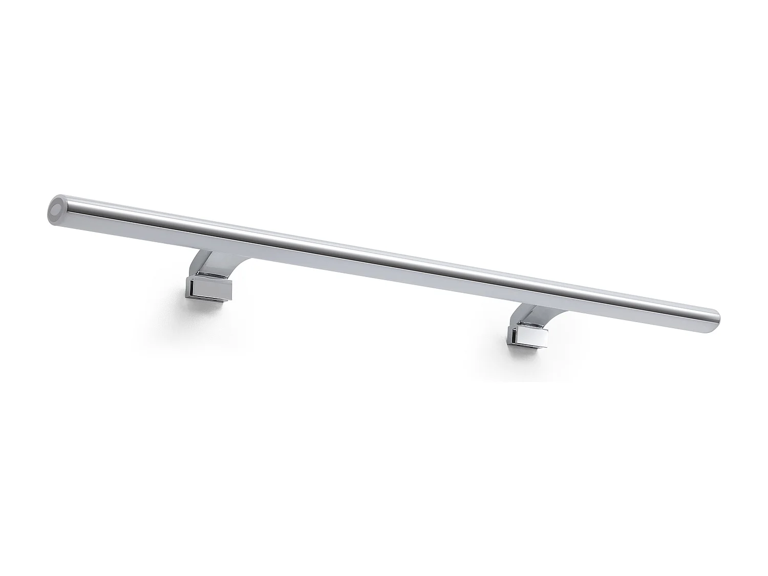 DEW Badezimmer-Wandleuchte – L. 80 cm – LED SMD 10 W-1052 LM UND 4 K – 210 ° Grad – IP44 – Polycarbonat – Chrom