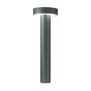 Cilindrische tuinpaal in antraciet aluminium voor buiten