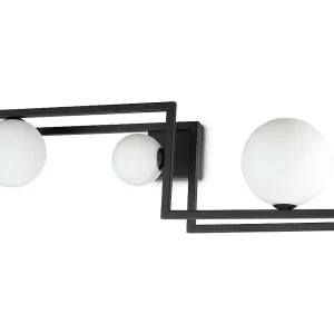 CORNER PL3, Zwarte plafondlamp, Ideal Lux CORNER PL3, Zwarte plafondlamp, Ideal Lux