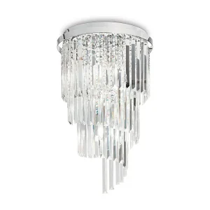 CARLTON PL8, Kristallen plafondlamp, Ideal Lux CARLTON PL8, Kristallen plafondlamp, Ideal Lux