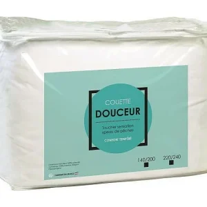 Deken van Microvezel 140x200cm Hoes van Polyester – Vulling 300g/m² – Gemaakt in Frankrijk