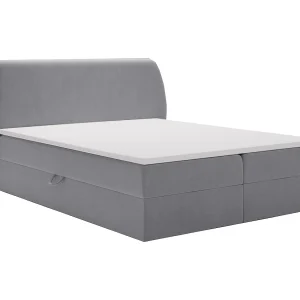 Boxspringbed 140×200 Cartagena – bed met geïntegreerde veringmatras, topper, opbergruimte – gestoffeerd bed grijs (Komodo 21) Boxspringbed 140×200 Cartagena – bed met geïntegreerde veringmatras, topper, opbergruimte – gestoffeerd bed grijs (Komodo 21)