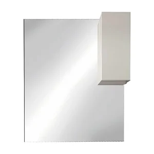 Designspiegel met opbergruimte, 80×110 cm, collectie VITARIO, in glanzend wit Designspiegel met opbergruimte, 80×110 cm, collectie VITARIO, in glanzend wit