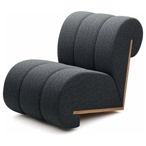 CATCH ME fauteuil, Comfortabele bekleding, 3D stof, Hoge weerstand, Houten details, Zwart CATCH ME fauteuil, Comfortabele bekleding, 3D stof, Hoge weerstand, Houten details, Zwart