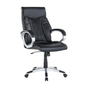 Bureaustoel kunstleer zwart TRIUMPH Bureaustoel kunstleer zwart TRIUMPH