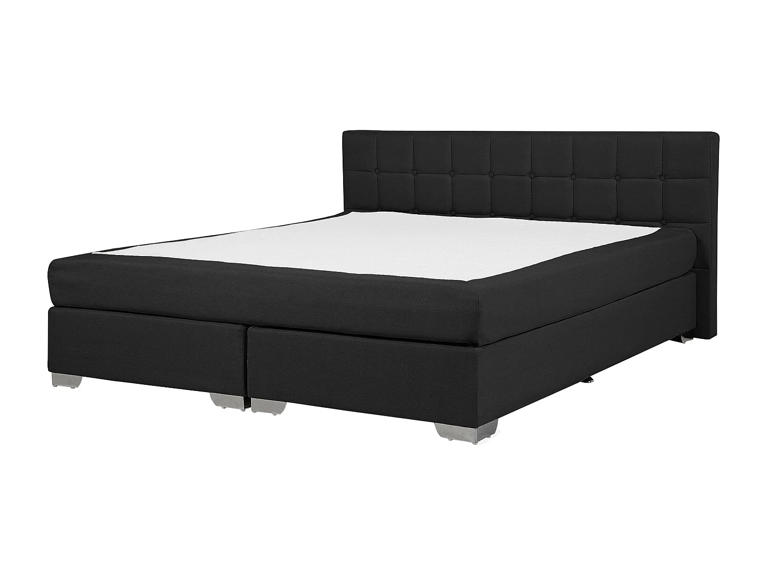 Boxspring stof zwart 180 x 200 cm ADMIRAL