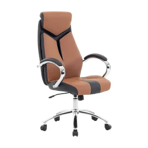 Bureaustoel polyester bruin FORMULA 1