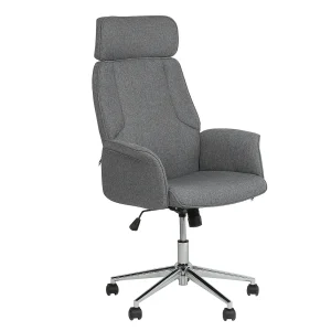 Bureaustoel polyester grijs PILOT Bureaustoel polyester grijs PILOT