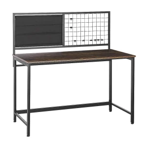 Bureau met memobord VINCE Zwart 118 cm 60 cm