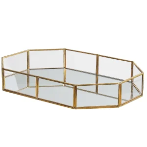 Decoratief dienblad spiegelend/goud CHABRIS Decoratief dienblad spiegelend/goud CHABRIS