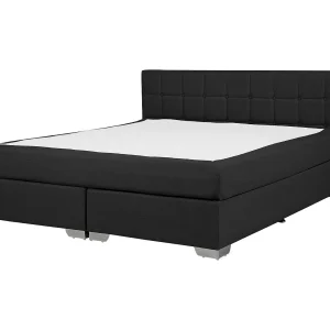 Boxspring stof zwart 140 x 200 cm ADMIRAL Boxspring stof zwart 140 x 200 cm ADMIRAL