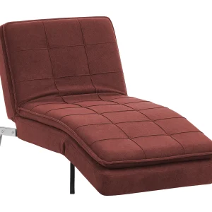 Chaise longue stof rood LOIRET Chaise longue stof rood LOIRET