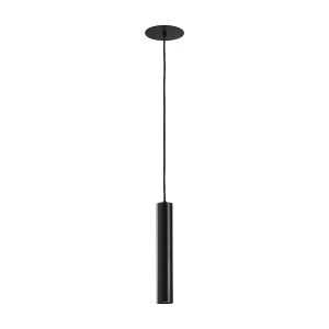 Deckenleuchte im modernen Stil TANIA – Höhe 33 cm – GU10 50 W – Sockel ø14 cm – Stahl und Schwarz – IP20
