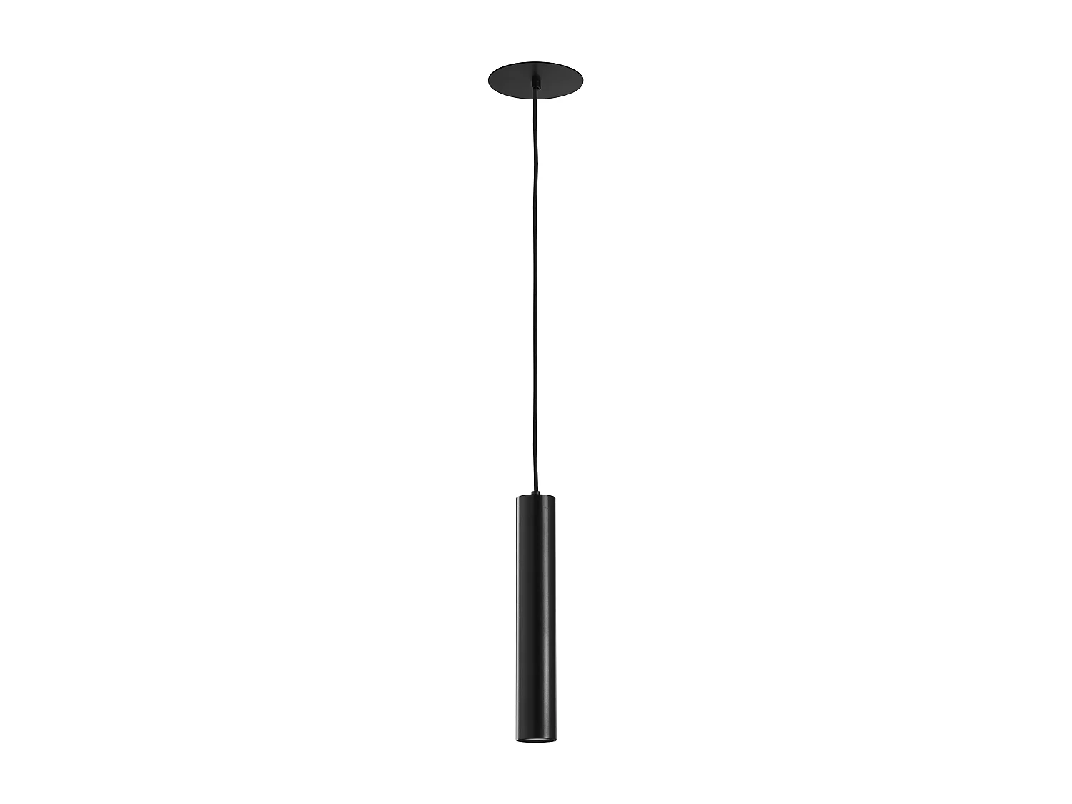 Deckenleuchte im modernen Stil TANIA – Höhe 33 cm – GU10 50 W – Sockel ø14 cm – Stahl und Schwarz – IP20