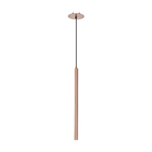 Deckenleuchte im modernen Stil TANIA – Höhe 60,8 cm – LED SMD AC 4 W – 400 lm und 3 K – Sockel ø14 cm – Stahl und Kupfer – IP40