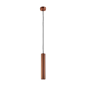 Deckenleuchte im modernen Stil TANIA – Höhe 33 cm – GU10 50 W – Sockel ø8 cm – Stahl und Kupfer – IP20