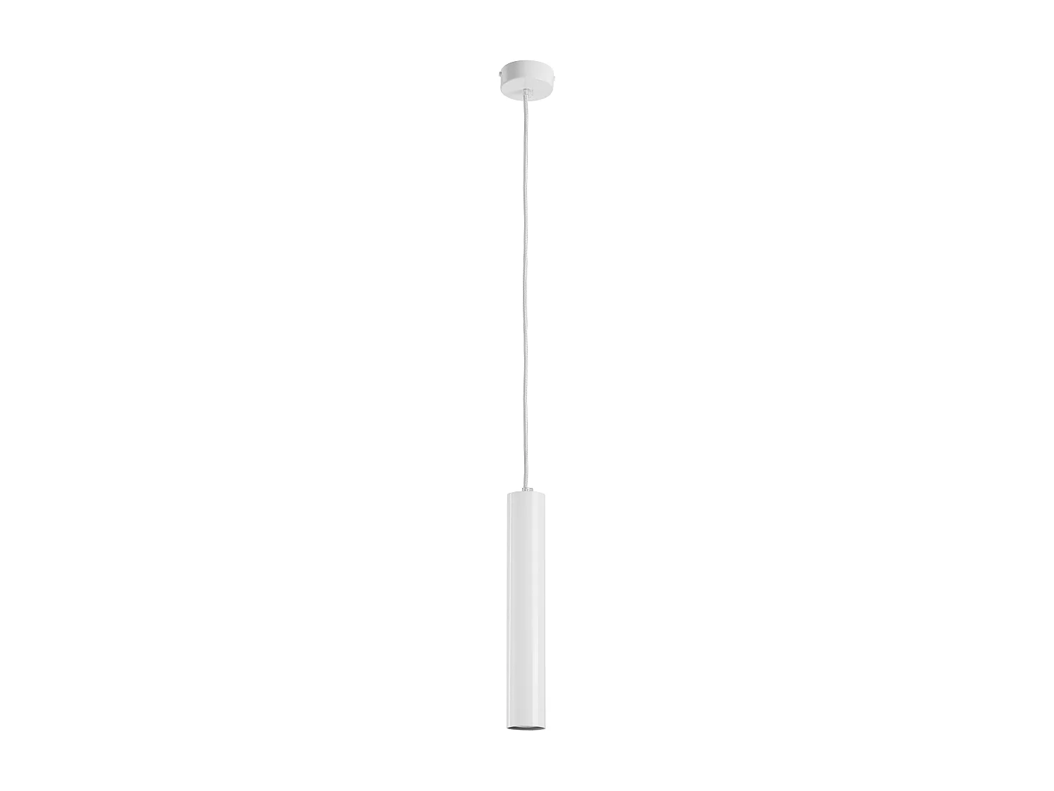 Deckenleuchte im modernen Stil TANIA – Höhe 33 cm – GU10 50 W – Sockel ø8 cm – Stahl und Weiß – IP20