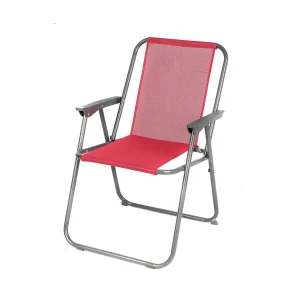 Tuinstoel opvouwbaar in fuchsia stof – Afmetingen 53x55x75 cm