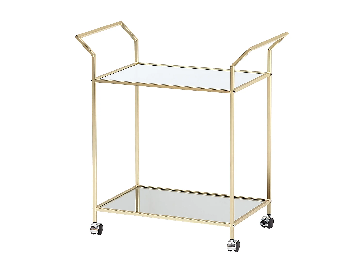 design serveerwagen goud 73x78x37 cm keukenwagen