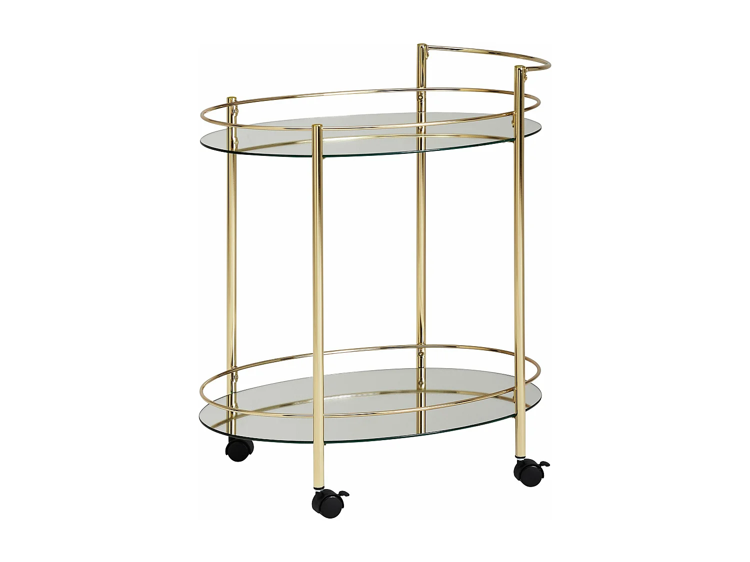 design serveerwagen goud 67x79 cm Mobile Mini Bar |