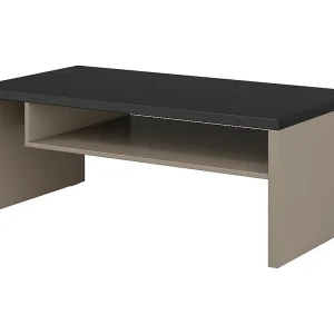 copy of Chique rechthoekige salontafel uit de PALACE collectie Kleur grijs en donker eiken