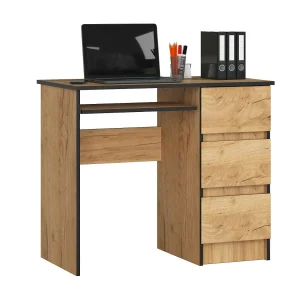 Bureau Rechts A-6 / Computerbureau / Computer Tafel / Bureautafel Rechts / Craft Eik / 90 x 77 x 50 cm Bureau Rechts A-6 / Computerbureau / Computer Tafel / Bureautafel Rechts / Craft Eik / 90 x 77 x 50 cm