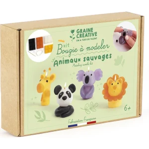 DIY-doos met modelleerkaarsen van wilde dieren DIY-doos met modelleerkaarsen van wilde dieren